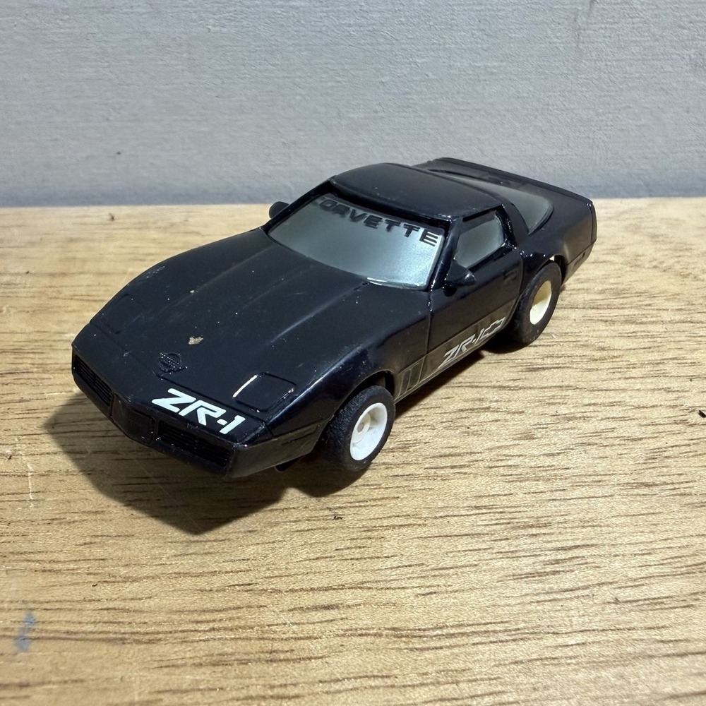 Vintage Tyco 440-X2 HO Slot Car Black Chevy Corvette ZR-1 Tested